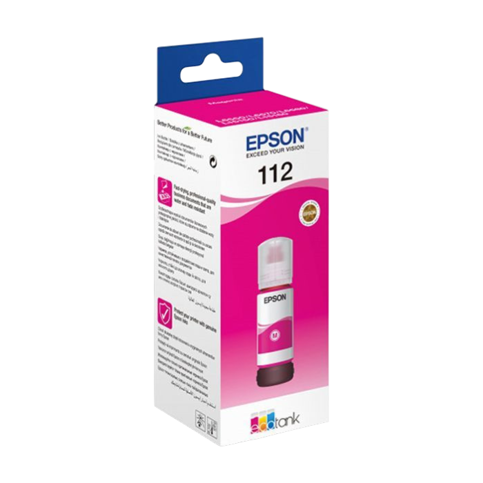 Чорнило Epson 112 EcoTank Pigment Magent (C13T06C34A)